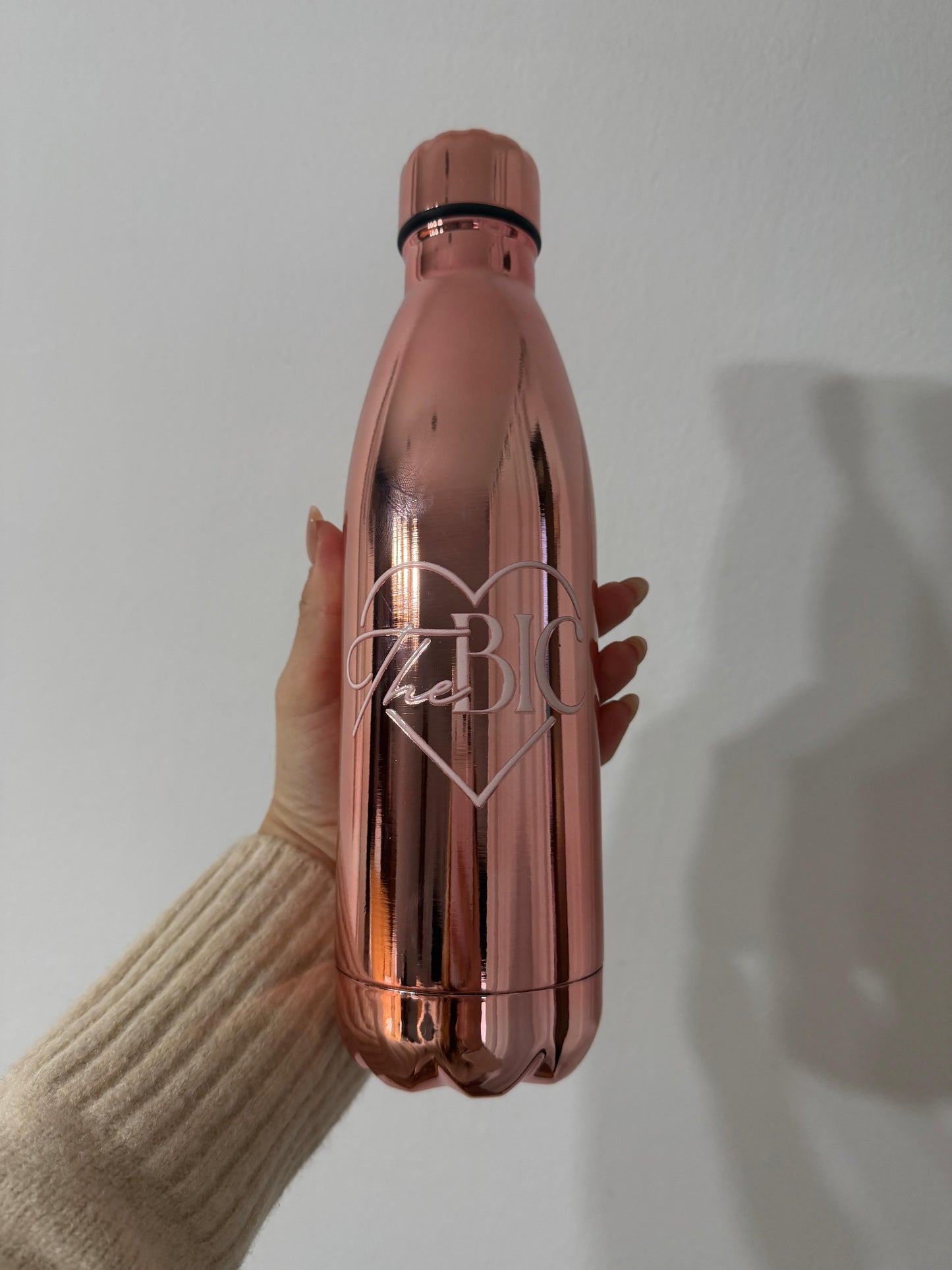 Botella acero inox acabado cobre