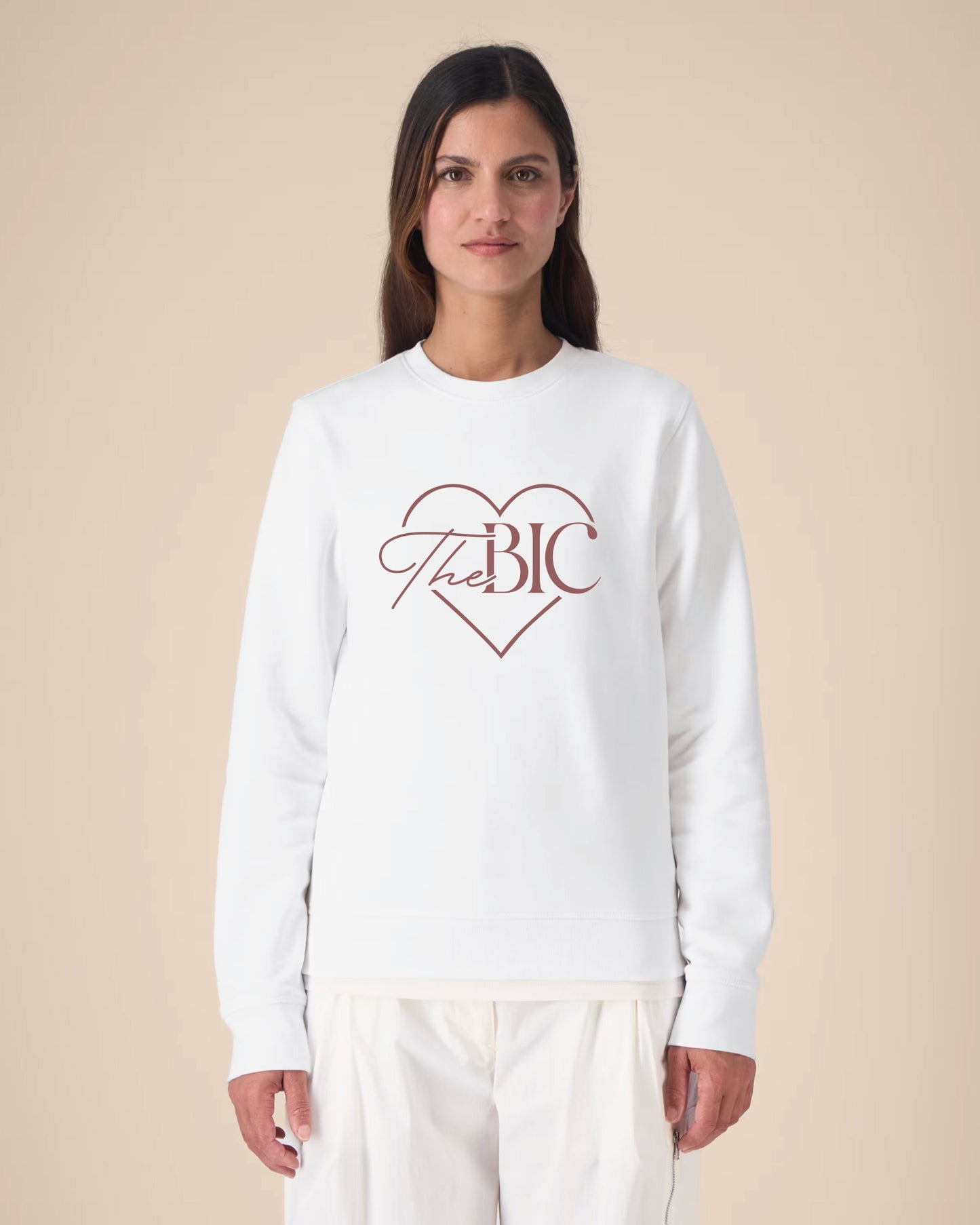 Sudadera THE BEAUTY INFLUENCER CLUB Corazón - Blanco