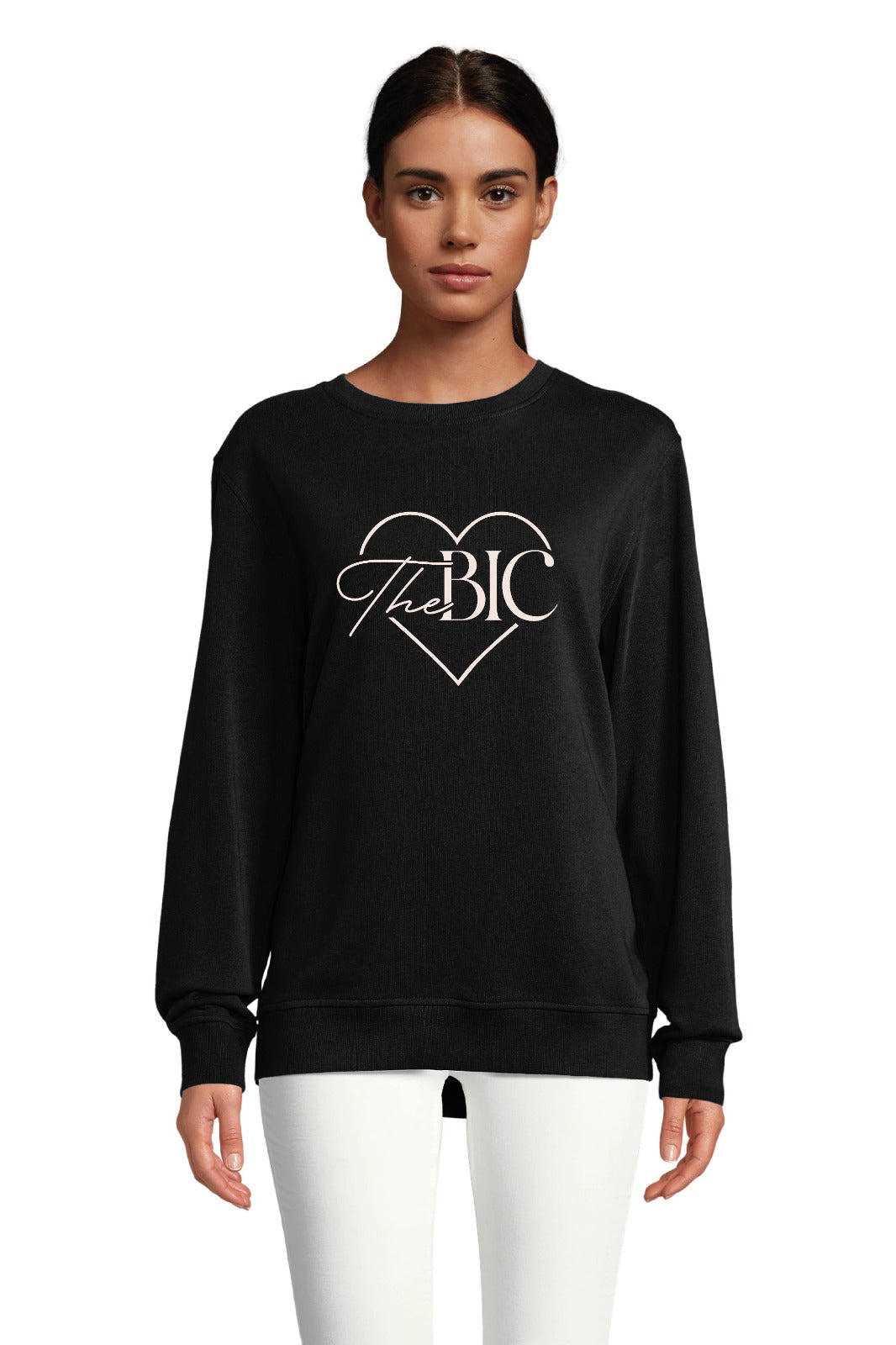 Sudadera THE BEAUTY INFLUENCER CLUB Corazón - Negro