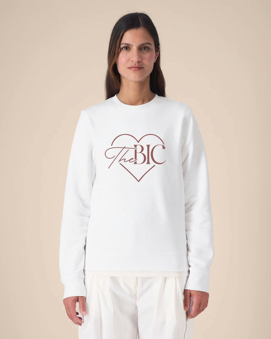 Sudadera THE BEAUTY INFLUENCER CLUB Corazón - Blanco